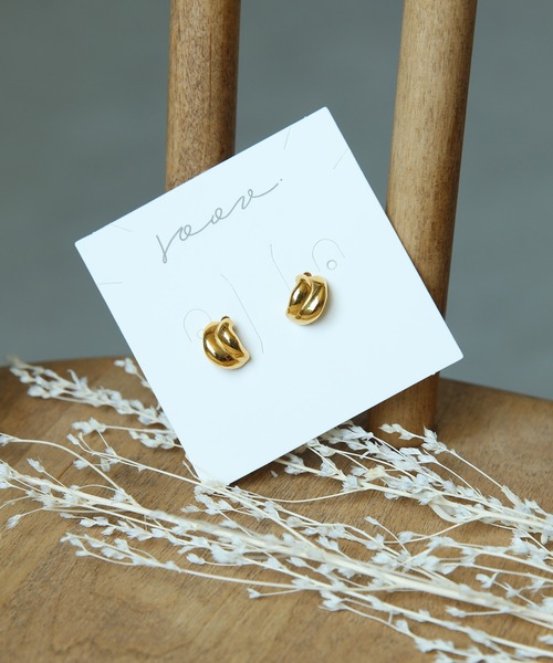 Monocoro toppi（モノコロトッピ）の「【金属アレルギー対応】ミニ ニュアンス キャッチ ピアス（ピアス（両耳用）・レディース・ゴールド/シルバー・フリー）」の9枚目の写真