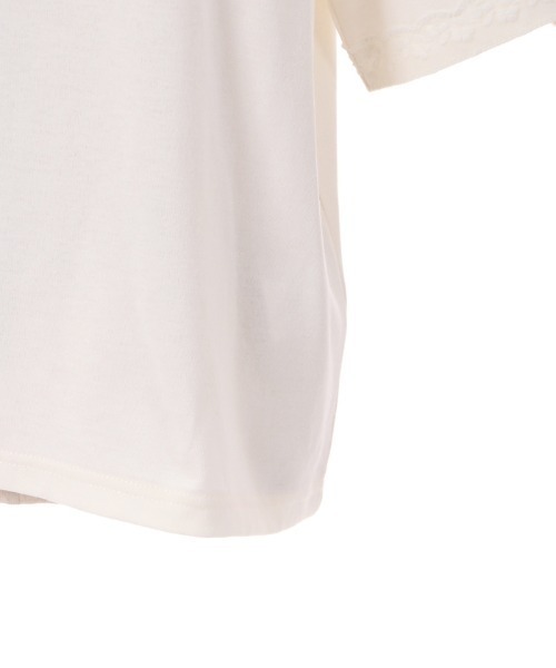 axes femme(アクシーズファム)の「接触冷感ラメ刺繍Tシャツ(Tシャツ/カットソー・レディース・ミント/ピンク/キナリ/グレイッシュベージュ/ブラック・FREE)」の10枚目の写真