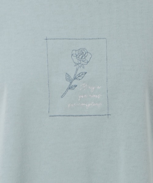 axes femme(アクシーズファム)の「接触冷感ラメ刺繍Tシャツ(Tシャツ/カットソー・レディース・ミント/ピンク/キナリ/グレイッシュベージュ/ブラック・FREE)」の21枚目の写真