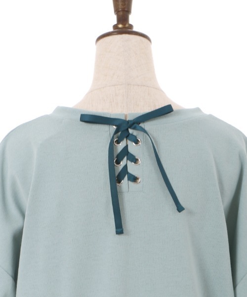 axes femme(アクシーズファム)の「接触冷感ラメ刺繍Tシャツ(Tシャツ/カットソー・レディース・ミント/ピンク/キナリ/グレイッシュベージュ/ブラック・FREE)」の22枚目の写真