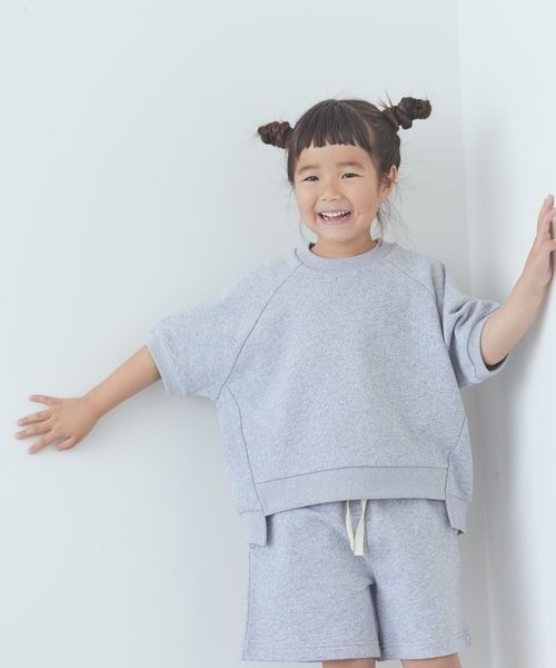 LOWRYS FARM（ローリーズファーム）の「ミニウラケプルオーバー　704155（Tシャツ/カットソー・キッズ・グレー/グリーン/パープル・110cm/120cm/130cm/140cm/150cm）」の2枚目の写真