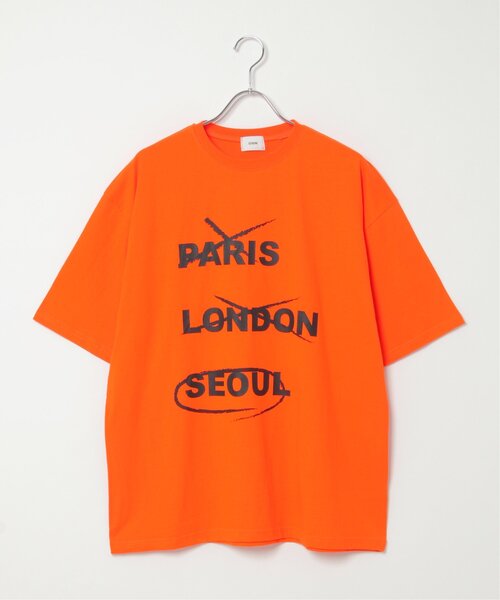 NO NEED(ノーニード)の「SEOUL/ソウル ビッグシルエット クルーネック Tシャツ(Tシャツ/カットソー・メンズ・ホワイト/ブラック/オレンジ・フリ-)」の22枚目の写真