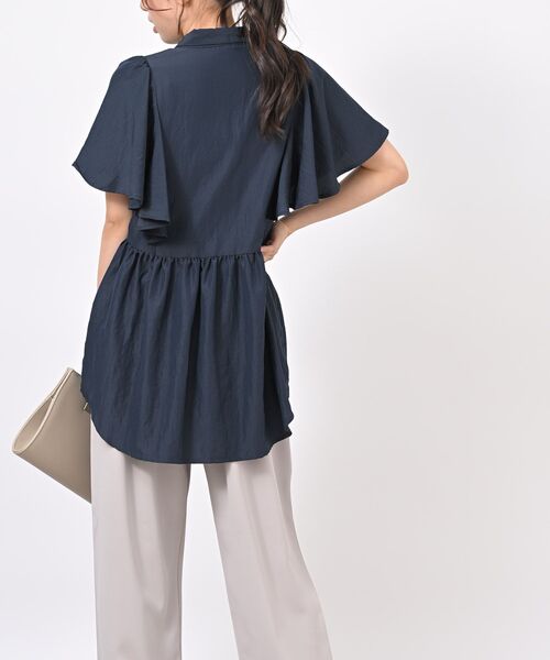 rps（アールピーエス）の「フレアー袖ペプラムチュニックブラウス（シャツ/ブラウス・レディース・オフホワイト/サックスブルー/ネイビー/イエロー・フリー）」の17枚目の写真