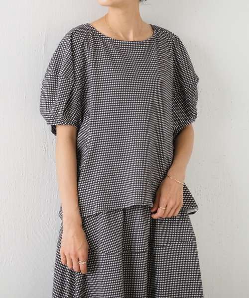 BEARDSLEY（ビアズリー）の「コクーン スリーブカットソー（Tシャツ/カットソー・レディース・ブルー/ブラック・FREE）」の2枚目の写真