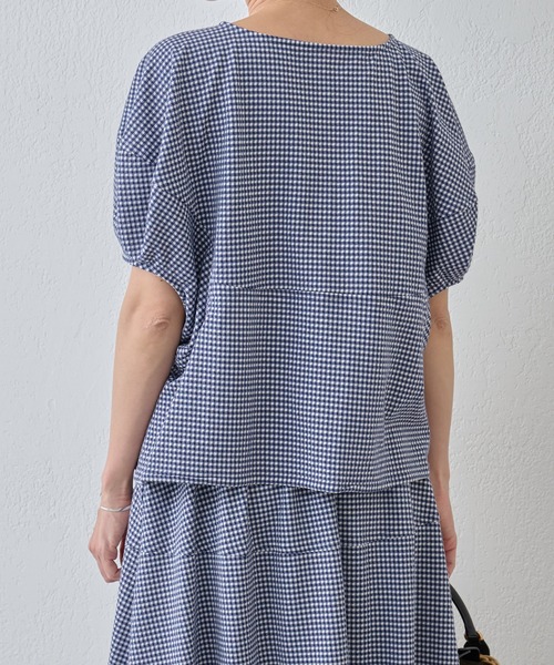 BEARDSLEY（ビアズリー）の「コクーン スリーブカットソー（Tシャツ/カットソー・レディース・ブルー/ブラック・FREE）」の5枚目の写真