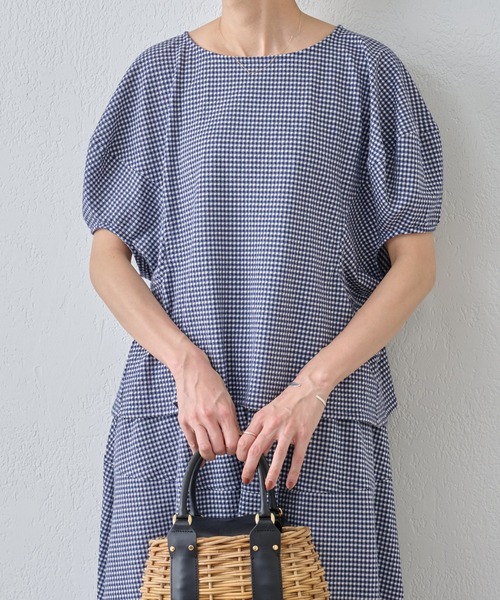 BEARDSLEY（ビアズリー）の「コクーン スリーブカットソー（Tシャツ/カットソー・レディース・ブルー/ブラック・FREE）」の7枚目の写真