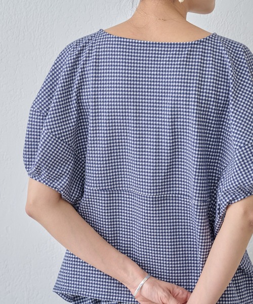 BEARDSLEY（ビアズリー）の「コクーン スリーブカットソー（Tシャツ/カットソー・レディース・ブルー/ブラック・FREE）」の8枚目の写真