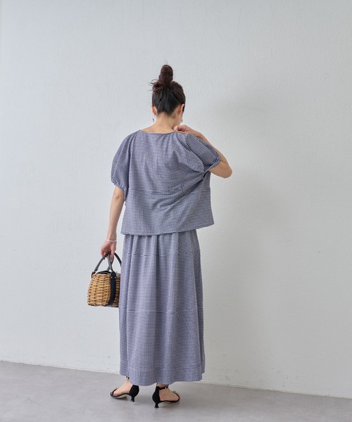 BEARDSLEY（ビアズリー）の「コクーン スリーブカットソー（Tシャツ/カットソー・レディース・ブルー/ブラック・FREE）」の11枚目の写真