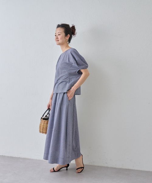 BEARDSLEY（ビアズリー）の「コクーン スリーブカットソー（Tシャツ/カットソー・レディース・ブルー/ブラック・FREE）」の12枚目の写真