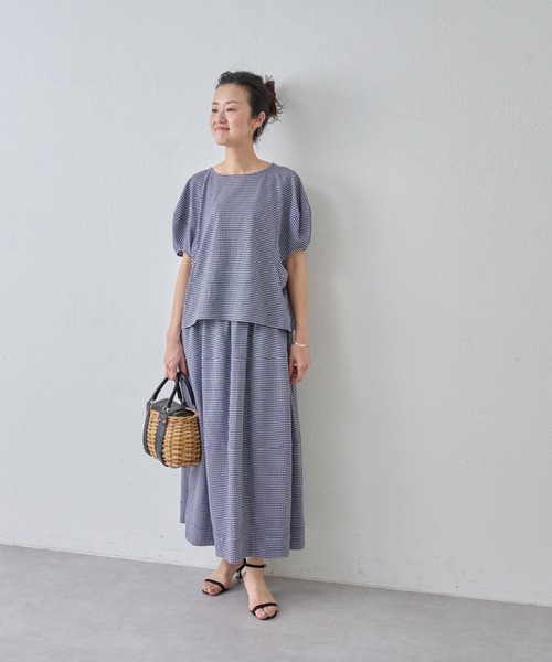 BEARDSLEY（ビアズリー）の「コクーン スリーブカットソー（Tシャツ/カットソー・レディース・ブルー/ブラック・FREE）」の13枚目の写真