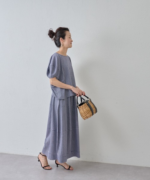 BEARDSLEY（ビアズリー）の「コクーン スリーブカットソー（Tシャツ/カットソー・レディース・ブルー/ブラック・FREE）」の15枚目の写真