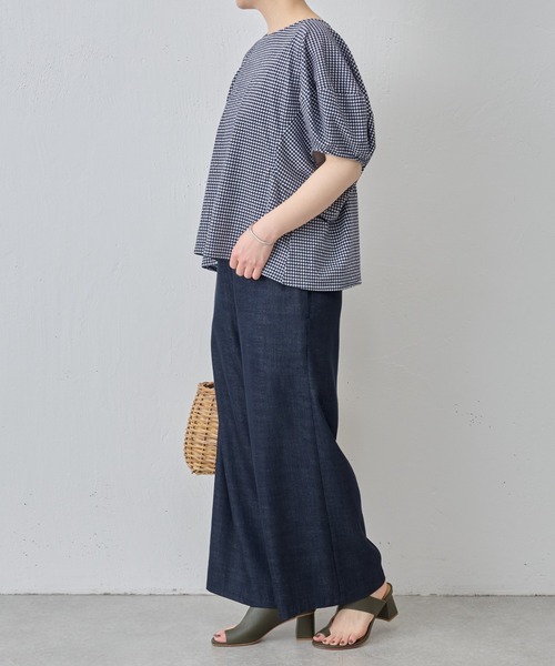 BEARDSLEY（ビアズリー）の「コクーン スリーブカットソー（Tシャツ/カットソー・レディース・ブルー/ブラック・FREE）」の19枚目の写真