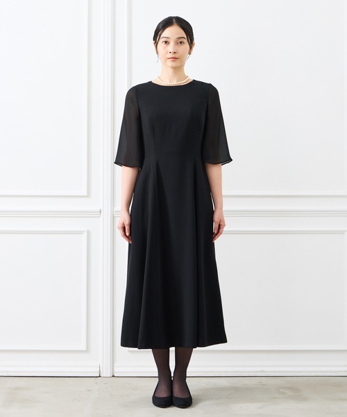 セール】【夏用喪服・礼服】ウォッシャブル シースルースリーブ