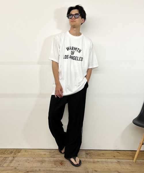 Kotoe(コトエ)の「【UNISEX】 ビッグシルエットカットソー 半袖tee トップス カレッジロゴTシャツ レディース メンズ(Tシャツ/カットソー・レディース・グレー/ホワイト/ネイビー/ホワイト系その他・FREE)」の14枚目の写真
