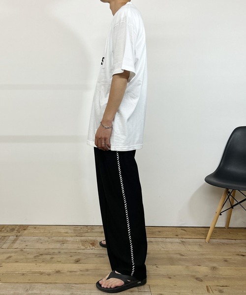 Kotoe(コトエ)の「【UNISEX】 ビッグシルエットカットソー 半袖tee トップス カレッジロゴTシャツ レディース メンズ(Tシャツ/カットソー・レディース・グレー/ホワイト/ネイビー/ホワイト系その他・FREE)」の13枚目の写真