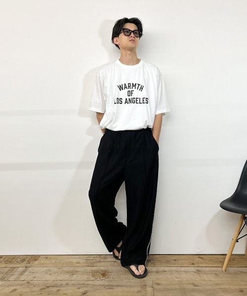 Kotoe(コトエ)の「【UNISEX】 ビッグシルエットカットソー 半袖tee トップス カレッジロゴTシャツ レディース メンズ(Tシャツ/カットソー・レディース・グレー/ホワイト/ネイビー/ホワイト系その他・FREE)」の12枚目の写真