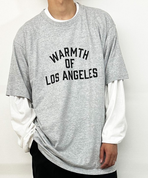 Kotoe(コトエ)の「【UNISEX】 ビッグシルエットカットソー 半袖tee トップス カレッジロゴTシャツ レディース メンズ(Tシャツ/カットソー・レディース・グレー/ホワイト/ネイビー/ホワイト系その他・FREE)」の10枚目の写真