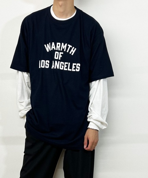 Kotoe(コトエ)の「【UNISEX】 ビッグシルエットカットソー 半袖tee トップス カレッジロゴTシャツ レディース メンズ(Tシャツ/カットソー・レディース・グレー/ホワイト/ネイビー/ホワイト系その他・FREE)」の7枚目の写真