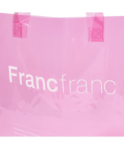 Francfranc(フランフラン)の「クリア トートバッグ ピンク(トートバッグ・レディース・ピンク・FREE)」の6枚目の写真
