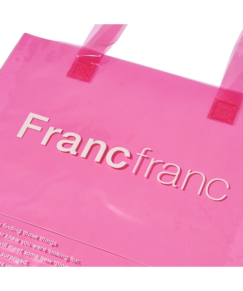Francfranc(フランフラン)の「クリア トートバッグ ピンク(トートバッグ・レディース・ピンク・FREE)」の7枚目の写真
