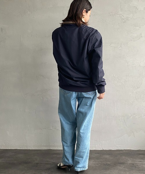 フレッドペリー　レディースブルゾン　ネイビー　　サイズUK10 FRED PERRY（フレッドペリー）の「Padded Knit Collar Jacket