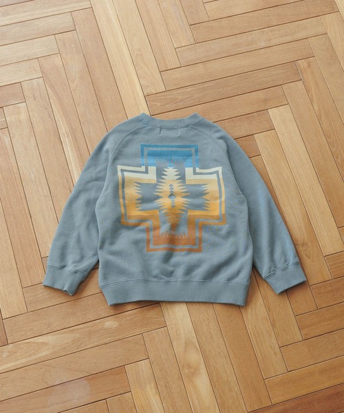 PENDLETON（ペンドルトン）の「【PENDLETON(ペンドルトン)】別注裏毛スウェット（KIDS）（スウェット・キッズ・ブラック/オフホワイト/ブルー・110cm/120cm/130cm/140cm/150cm）」の3枚目の写真