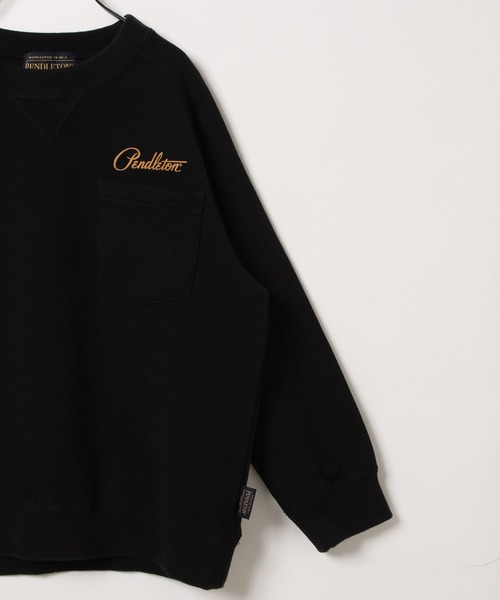PENDLETON（ペンドルトン）の「【PENDLETON(ペンドルトン)】別注裏毛スウェット（KIDS）（スウェット・キッズ・ブラック/オフホワイト/ブルー・110cm/120cm/130cm/140cm/150cm）」の5枚目の写真
