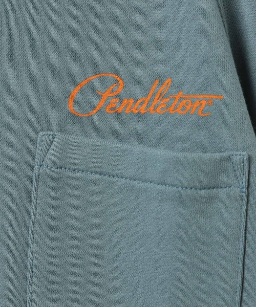 PENDLETON（ペンドルトン）の「【PENDLETON(ペンドルトン)】別注裏毛スウェット（KIDS）（スウェット・キッズ・ブラック/オフホワイト/ブルー・110cm/120cm/130cm/140cm/150cm）」の6枚目の写真