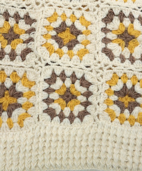 チチカカ(チチカカ)の「ハンドクロシェベスト(ベスト・レディース・グレー/ホワイト・FREE)」の16枚目の写真