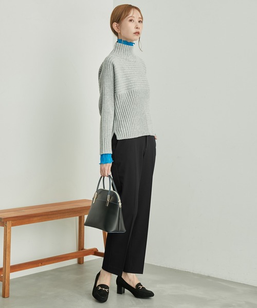 ROPE' PICNIC（ロペピクニック）の「ストレッチスティックテーパードパンツ/アンチピリング・シワになりにくい（その他パンツ・レディース・グレー/ブラック・36/38/40）」の4枚目の写真