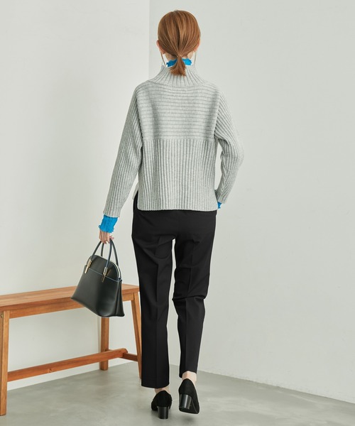 ROPE' PICNIC（ロペピクニック）の「ストレッチスティックテーパードパンツ/アンチピリング・シワになりにくい（その他パンツ・レディース・グレー/ブラック・36/38/40）」の5枚目の写真