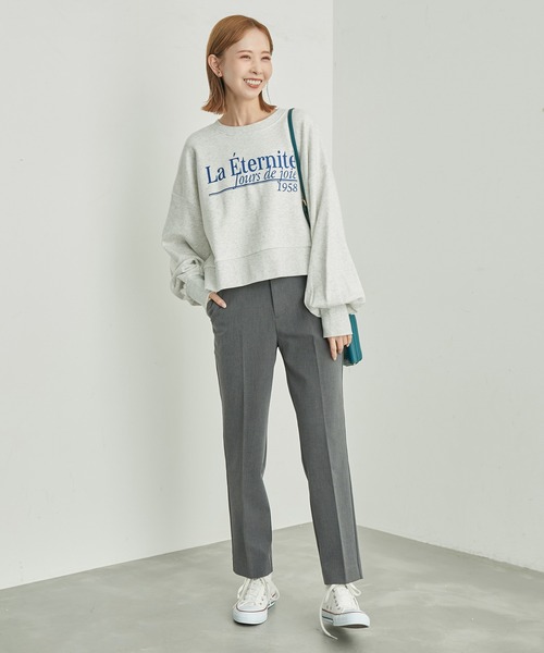 ROPE' PICNIC（ロペピクニック）の「ストレッチスティックテーパードパンツ/アンチピリング・シワになりにくい（その他パンツ・レディース・グレー/ブラック・36/38/40）」の7枚目の写真