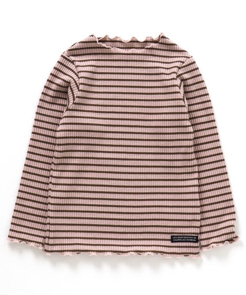 BREEZE（ブリーズ）の「メロウリブTシャツ（Tシャツ/カットソー・キッズ・サックスブルー/ブラック/ピンク/アイボリー/グリーン/マスタード・110/130/120/100/140/80/90）」の6枚目の写真