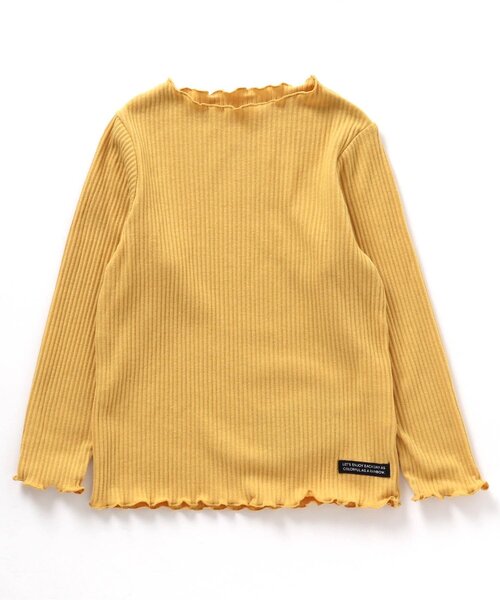 BREEZE（ブリーズ）の「メロウリブTシャツ（Tシャツ/カットソー・キッズ・サックスブルー/ブラック/ピンク/アイボリー/グリーン/マスタード・110/130/120/100/140/80/90）」の5枚目の写真