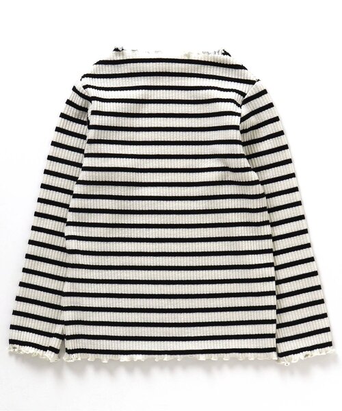 BREEZE（ブリーズ）の「メロウリブTシャツ（Tシャツ/カットソー・キッズ・サックスブルー/ブラック/ピンク/アイボリー/グリーン/マスタード・110/130/120/100/140/80/90）」の7枚目の写真