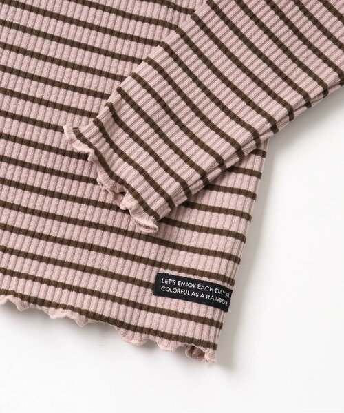 BREEZE（ブリーズ）の「メロウリブTシャツ（Tシャツ/カットソー・キッズ・サックスブルー/ブラック/ピンク/アイボリー/グリーン/マスタード・110/130/120/100/140/80/90）」の14枚目の写真