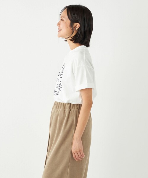 SHIPS Colors(シップス カラーズ)の「SHIPS Colors:〈洗濯機可能〉サークル ロゴ ルーズ TEE(Tシャツ/カットソー・レディース・ワイン/ダークグレー/グリーン・ONE SIZE)」の6枚目の写真
