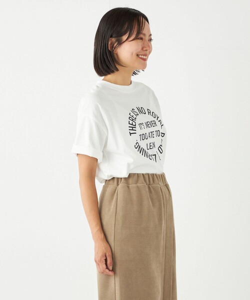 SHIPS Colors(シップス カラーズ)の「SHIPS Colors:〈洗濯機可能〉サークル ロゴ ルーズ TEE(Tシャツ/カットソー・レディース・ワイン/ダークグレー/グリーン・ONE SIZE)」の7枚目の写真