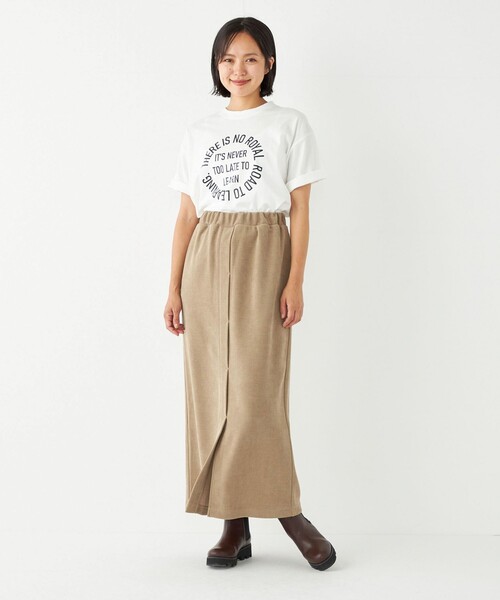 SHIPS Colors(シップス カラーズ)の「SHIPS Colors:〈洗濯機可能〉サークル ロゴ ルーズ TEE(Tシャツ/カットソー・レディース・ワイン/ダークグレー/グリーン・ONE SIZE)」の8枚目の写真