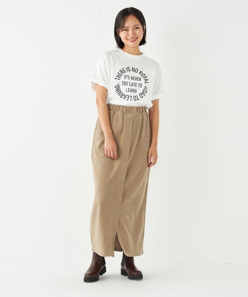 SHIPS Colors(シップス カラーズ)の「SHIPS Colors:〈洗濯機可能〉サークル ロゴ ルーズ TEE(Tシャツ/カットソー・レディース・ワイン/ダークグレー/グリーン・ONE SIZE)」の9枚目の写真