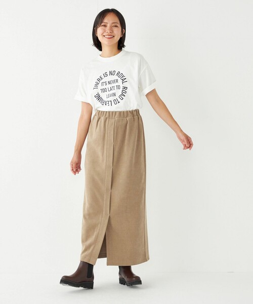 SHIPS Colors(シップス カラーズ)の「SHIPS Colors:〈洗濯機可能〉サークル ロゴ ルーズ TEE(Tシャツ/カットソー・レディース・ワイン/ダークグレー/グリーン・ONE SIZE)」の10枚目の写真