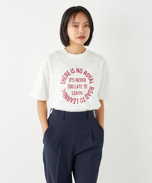 SHIPS Colors(シップス カラーズ)の「SHIPS Colors:〈洗濯機可能〉サークル ロゴ ルーズ TEE(Tシャツ/カットソー・レディース・ワイン/ダークグレー/グリーン・ONE SIZE)」の13枚目の写真