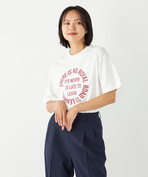 SHIPS Colors(シップス カラーズ)の「SHIPS Colors:〈洗濯機可能〉サークル ロゴ ルーズ TEE(Tシャツ/カットソー・レディース・ワイン/ダークグレー/グリーン・ONE SIZE)」の14枚目の写真