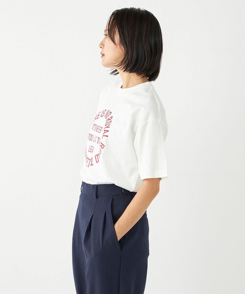 SHIPS Colors(シップス カラーズ)の「SHIPS Colors:〈洗濯機可能〉サークル ロゴ ルーズ TEE(Tシャツ/カットソー・レディース・ワイン/ダークグレー/グリーン・ONE SIZE)」の15枚目の写真