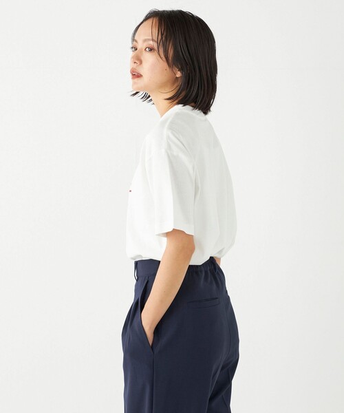 SHIPS Colors(シップス カラーズ)の「SHIPS Colors:〈洗濯機可能〉サークル ロゴ ルーズ TEE(Tシャツ/カットソー・レディース・ワイン/ダークグレー/グリーン・ONE SIZE)」の16枚目の写真