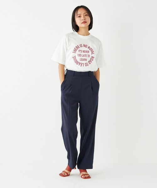 SHIPS Colors(シップス カラーズ)の「SHIPS Colors:〈洗濯機可能〉サークル ロゴ ルーズ TEE(Tシャツ/カットソー・レディース・ワイン/ダークグレー/グリーン・ONE SIZE)」の18枚目の写真