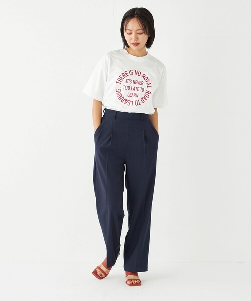 SHIPS Colors(シップス カラーズ)の「SHIPS Colors:〈洗濯機可能〉サークル ロゴ ルーズ TEE(Tシャツ/カットソー・レディース・ワイン/ダークグレー/グリーン・ONE SIZE)」の19枚目の写真