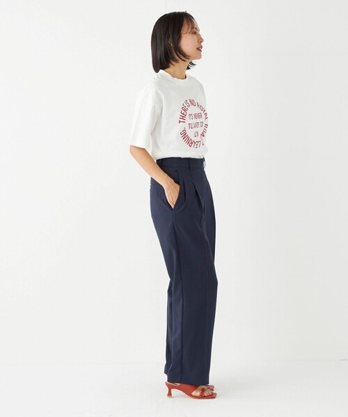 SHIPS Colors(シップス カラーズ)の「SHIPS Colors:〈洗濯機可能〉サークル ロゴ ルーズ TEE(Tシャツ/カットソー・レディース・ワイン/ダークグレー/グリーン・ONE SIZE)」の22枚目の写真