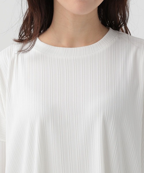 Elura（エルーラ）の「リブドルマンプルオーバー（Tシャツ/カットソー・レディース・ブラック/ホワイト/ネイビー・MEDIUM/LARGE）」の7枚目の写真