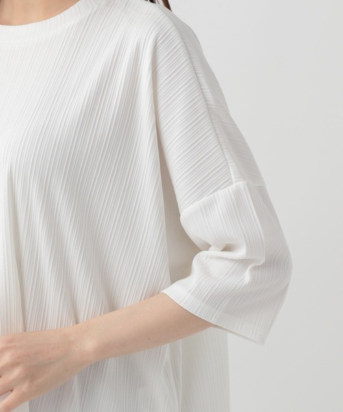 Elura（エルーラ）の「リブドルマンプルオーバー（Tシャツ/カットソー・レディース・ブラック/ホワイト/ネイビー・MEDIUM/LARGE）」の8枚目の写真